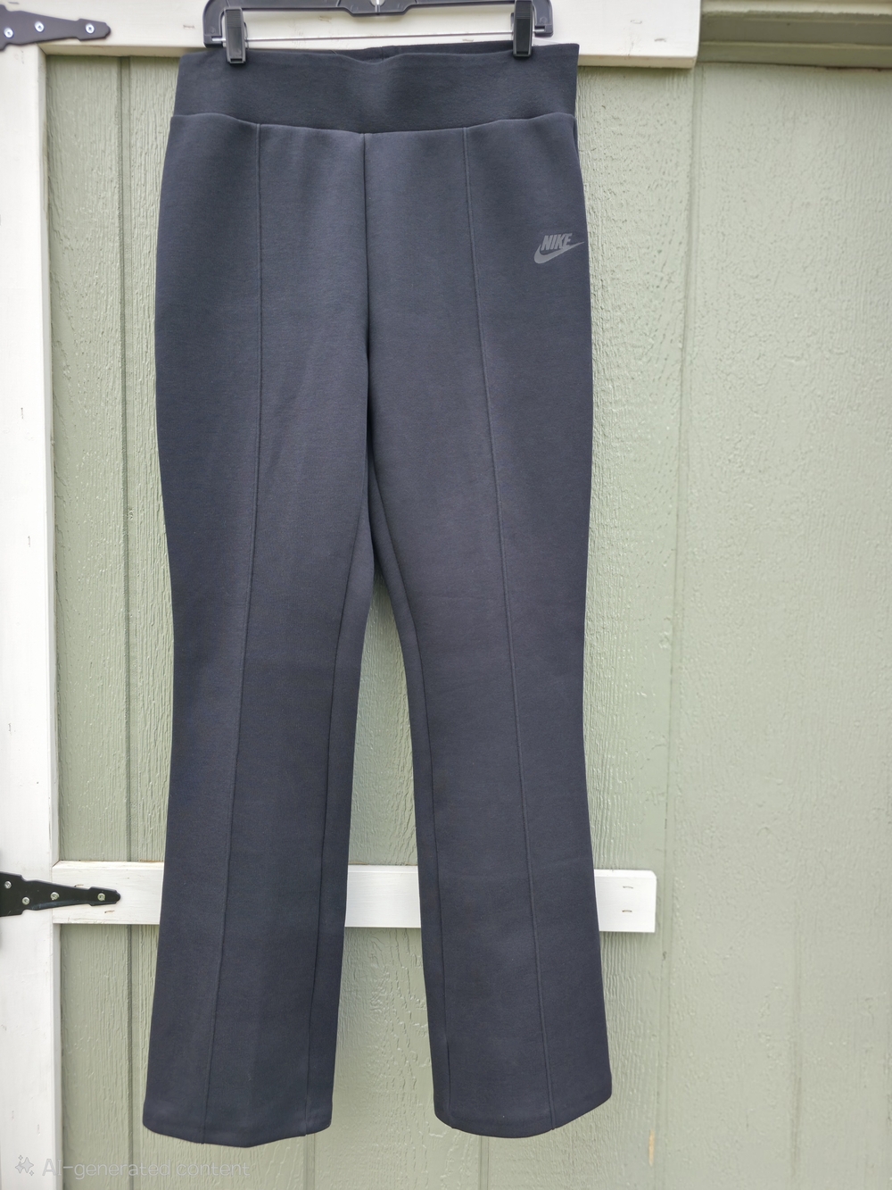 NIKE Black Women's Pants High-Waist Slim Fit #CAP4 - Picture 3 of 11